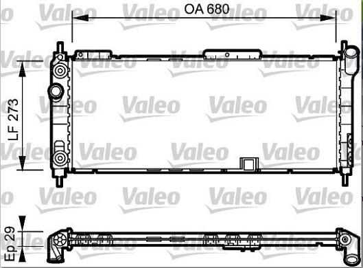 Valeo 234271 - Radiators, Motora dzesēšanas sistēma ps1.lv