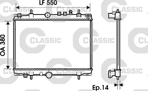 Valeo 234278 - Radiators, Motora dzesēšanas sistēma ps1.lv