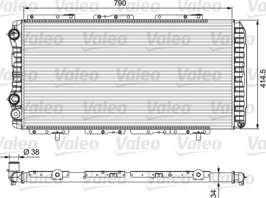 Valeo 230997 - Radiators, Motora dzesēšanas sistēma ps1.lv