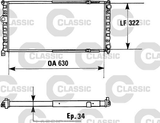 Valeo 230945 - Radiators, Motora dzesēšanas sistēma ps1.lv