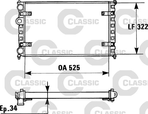 Valeo 230947 - Radiators, Motora dzesēšanas sistēma ps1.lv