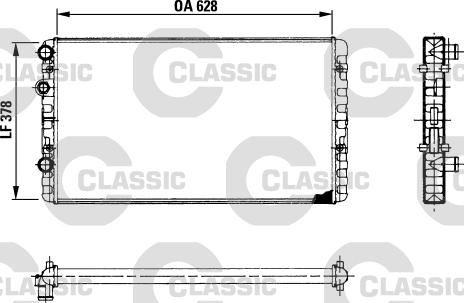 Valeo 230 955 - Radiators, Motora dzesēšanas sistēma ps1.lv