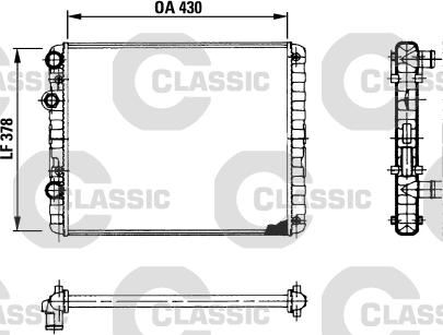 Valeo 230956 - Radiators, Motora dzesēšanas sistēma ps1.lv