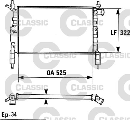 Valeo 230975 - Radiators, Motora dzesēšanas sistēma ps1.lv