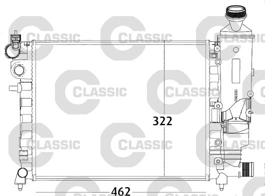 Valeo 231498 - Radiators, Motora dzesēšanas sistēma ps1.lv