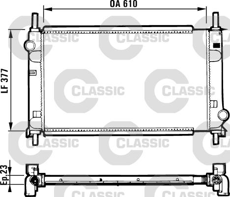 Valeo 231550 - Radiators, Motora dzesēšanas sistēma ps1.lv