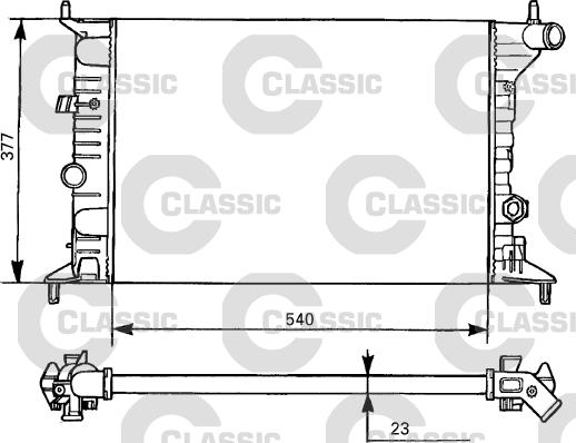 Valeo 231525 - Radiators, Motora dzesēšanas sistēma ps1.lv