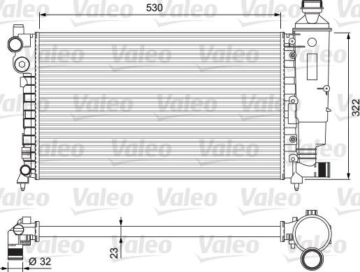 Valeo 231526 - Radiators, Motora dzesēšanas sistēma ps1.lv