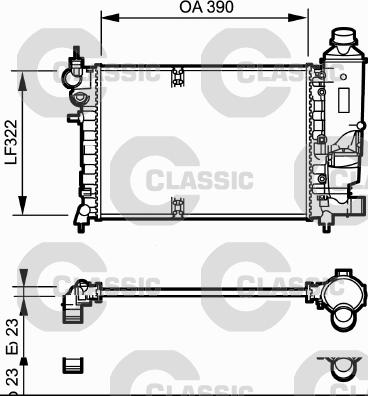 Valeo 231528 - Radiators, Motora dzesēšanas sistēma ps1.lv