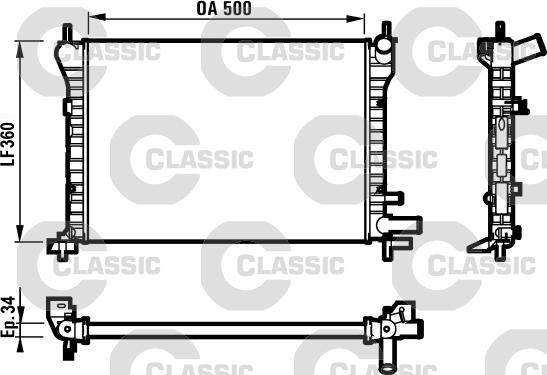 Valeo 231617 - Radiators, Motora dzesēšanas sistēma ps1.lv