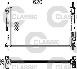 Valeo 231011 - Radiators, Motora dzesēšanas sistēma ps1.lv