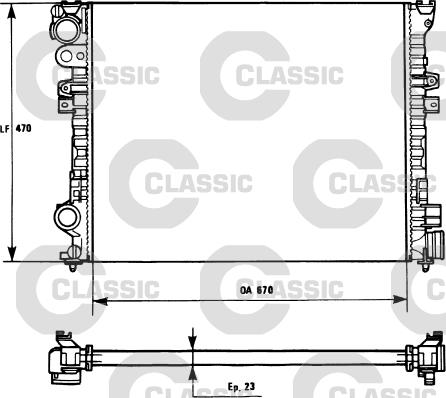 Valeo 231166 - Radiators, Motora dzesēšanas sistēma ps1.lv