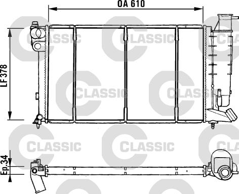 Valeo 231181 - Radiators, Motora dzesēšanas sistēma ps1.lv