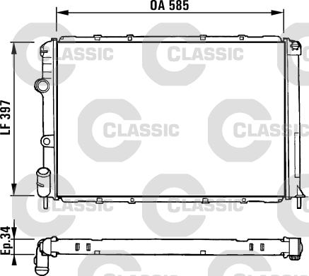 Valeo 231380 - Radiators, Motora dzesēšanas sistēma ps1.lv