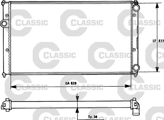 Valeo 231265 - Radiators, Motora dzesēšanas sistēma ps1.lv