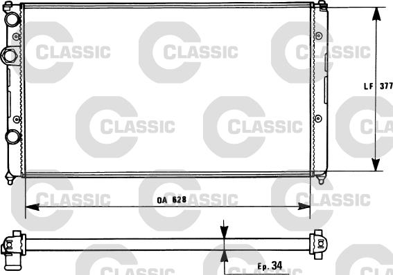 Valeo 231267 - Radiators, Motora dzesēšanas sistēma ps1.lv