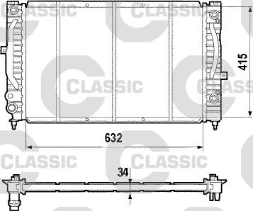 Valeo 231755 - Radiators, Motora dzesēšanas sistēma ps1.lv