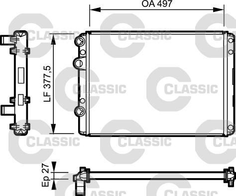 Valeo 232953 - Radiators, Motora dzesēšanas sistēma ps1.lv