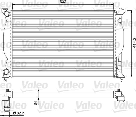 Valeo 232963 - Radiators, Motora dzesēšanas sistēma ps1.lv