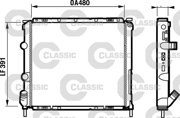 Valeo 232474 - Radiators, Motora dzesēšanas sistēma ps1.lv