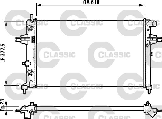 Valeo 232549 - Radiators, Motora dzesēšanas sistēma ps1.lv