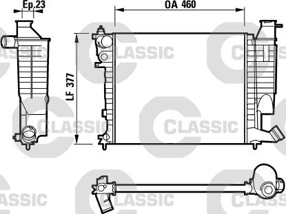 Valeo 232534 - Radiators, Motora dzesēšanas sistēma ps1.lv