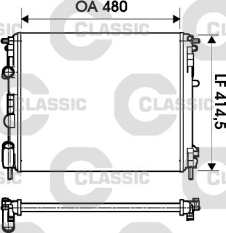 Valeo 232621 - Radiators, Motora dzesēšanas sistēma ps1.lv