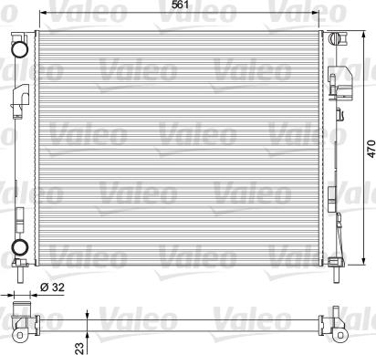 Valeo 232853 - Radiators, Motora dzesēšanas sistēma ps1.lv