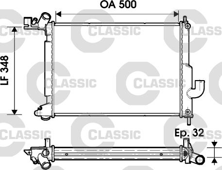 Valeo 232349 - Radiators, Motora dzesēšanas sistēma ps1.lv