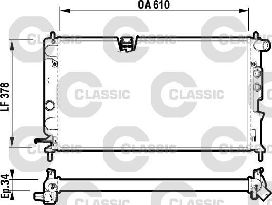 Valeo 232347 - Radiators, Motora dzesēšanas sistēma ps1.lv