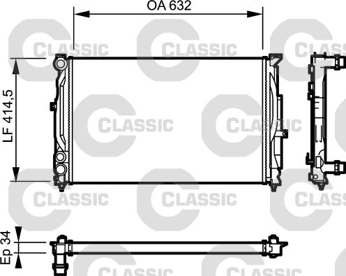 Valeo 232361 - Radiators, Motora dzesēšanas sistēma ps1.lv