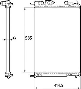 Valeo 232316 - Radiators, Motora dzesēšanas sistēma ps1.lv