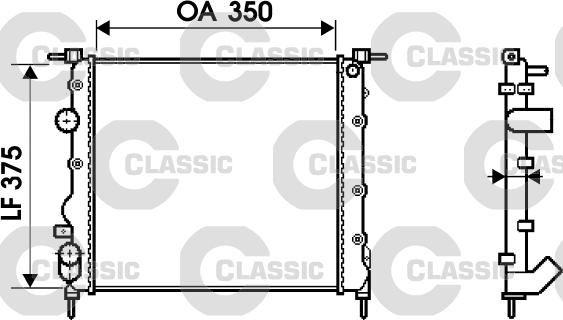 Valeo 232338 - Radiators, Motora dzesēšanas sistēma ps1.lv