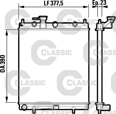 Valeo 232718 - Radiators, Motora dzesēšanas sistēma ps1.lv