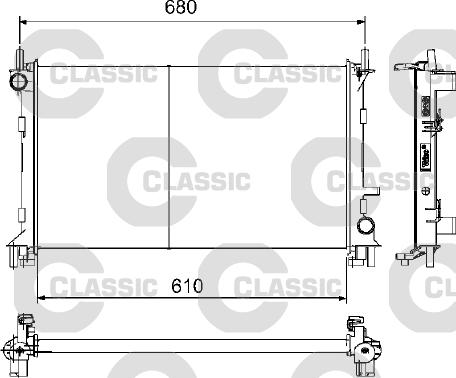 Valeo 232735 - Radiators, Motora dzesēšanas sistēma ps1.lv