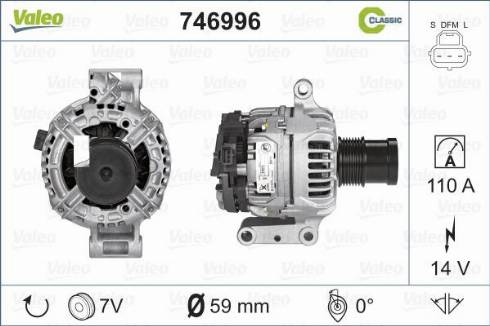 Valeo 746996 - Ģenerators ps1.lv