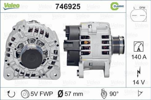 Valeo 746925 - Ģenerators ps1.lv