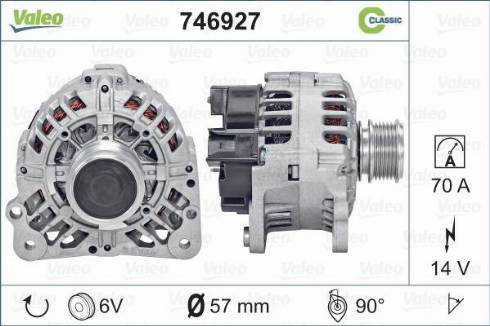 Valeo 746927 - Ģenerators ps1.lv