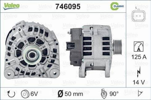 Valeo 746095 - Ģenerators ps1.lv
