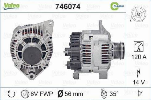 Valeo 746074 - Ģenerators ps1.lv