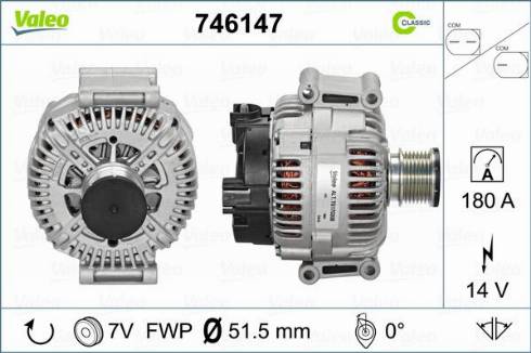 Valeo 746147 - Ģenerators ps1.lv