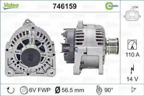 Valeo 746159 - Ģenerators ps1.lv