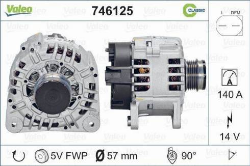 Valeo 746125 - Ģenerators ps1.lv