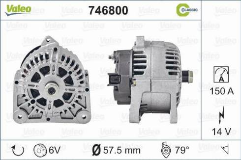 Valeo 746800 - Ģenerators ps1.lv