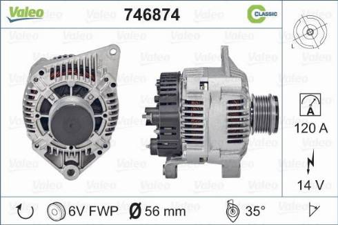 Valeo 746874 - Ģenerators ps1.lv