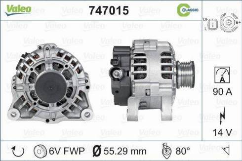 Valeo 747015 - Ģenerators ps1.lv