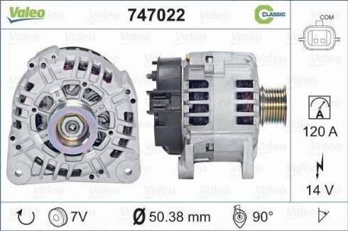 Valeo 747022 - Ģenerators ps1.lv