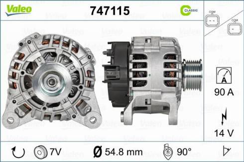 Valeo 747115 - Ģenerators ps1.lv