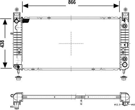 Valeo 700774 - Radiators, Motora dzesēšanas sistēma ps1.lv