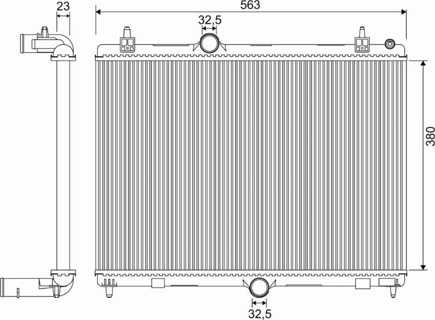 Valeo 701957 - Radiators, Motora dzesēšanas sistēma ps1.lv